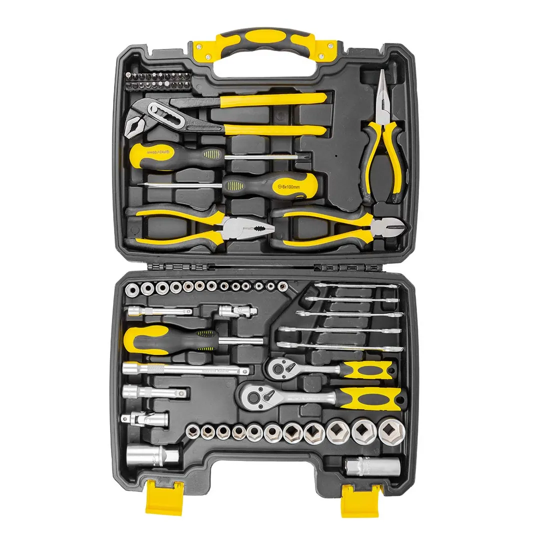 Набор инструментов 65 пр. 1/4''&3/8'' 6-гр. ForceKraft FK-3651