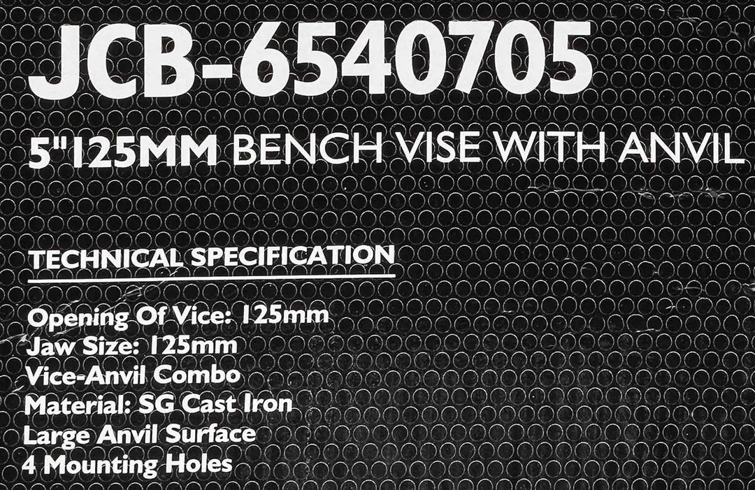 Тиски стальные с наковальней 125 мм 5'' JCB JCB-6540705