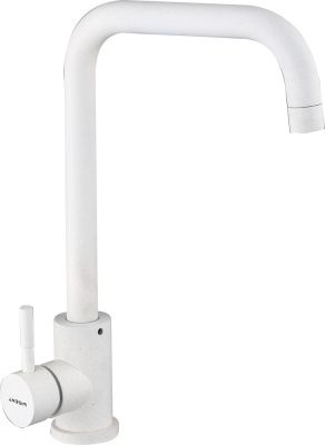 Смеситель для кухни, нержавеющая сталь, белый Wisent W4998-4-18