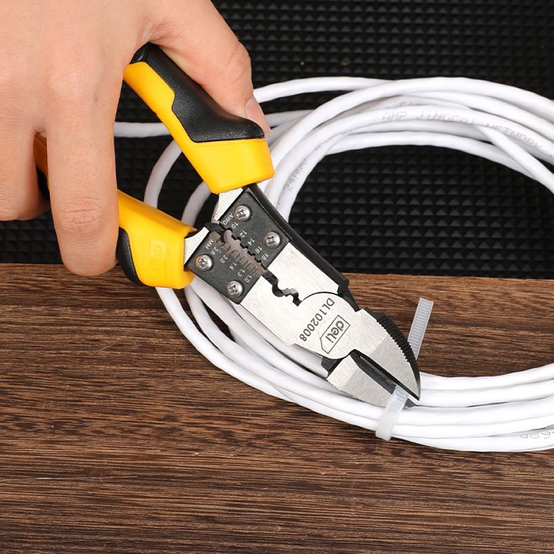 Бокорезы Deli YS EDL102008, 200 мм, желтый, черный