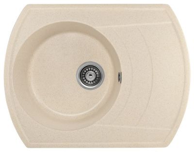 Мойка кухонная из мраморной крошки, бежевый, A01-20 Gerhans