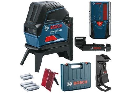 Лазерный нивелир GCL 2-50 + держатель RM1 + зажим BM3 + приемник LR6 BOSCH (0601066F01)