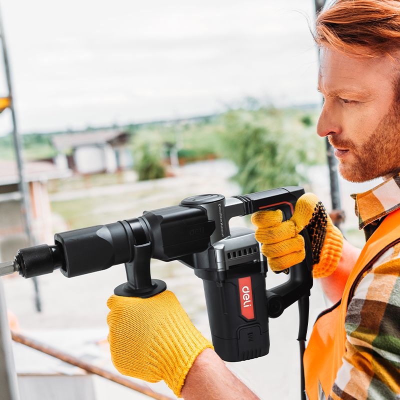 Молоток отбойный Deli RS DE-DG5-2E 1200 Вт, 20 Дж, 3900 уд/мин, кейс