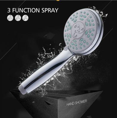 Душевая лейка 3 режима, "ручной душ", пластик, хром Ledeme L16