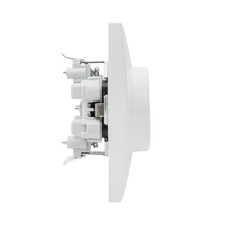 Валенсия розетка 2-местная с/з 16А белая с защ, штор, EKF PROxima EWR16-128-10