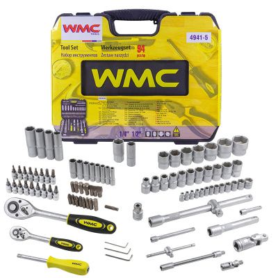 Набор инструментов 94 пр, 1/4''&1/2'', 6-гр. WMC TOOLS WMC-4941-5