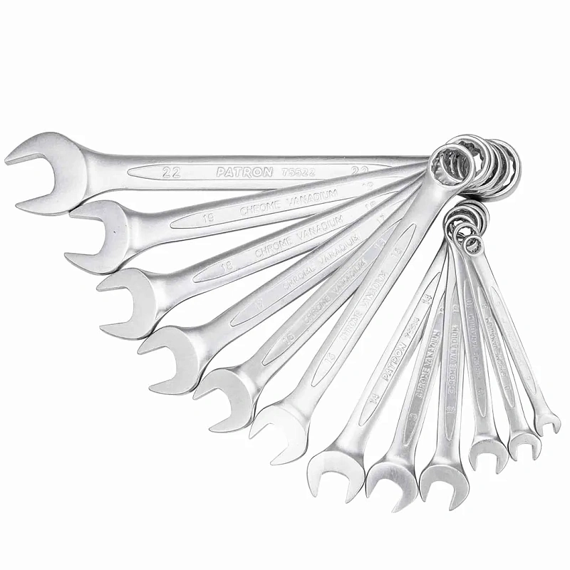 Набор ключей комбинированных 6-22 мм 12 пр PATRON P-5121MP