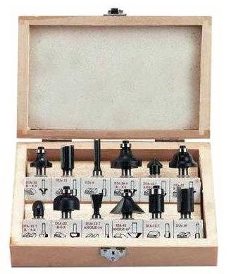 Набор фрез 12 шт. для фрезера, EINHELL 4350199