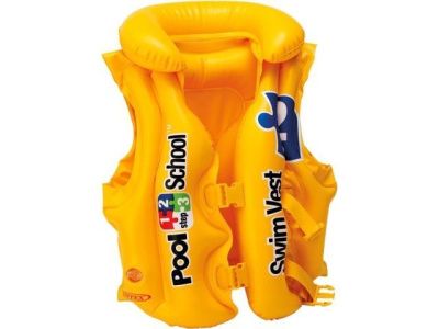 Надувной жилет для плавания Pool School Step 2, 50х47 см, от 3 до 6 лет INTEX 58660EU