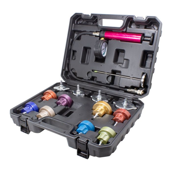 Набор приспособлений для тестирования систем охлаждения 14 пр. 0-2.5bar Forsage F-914G1