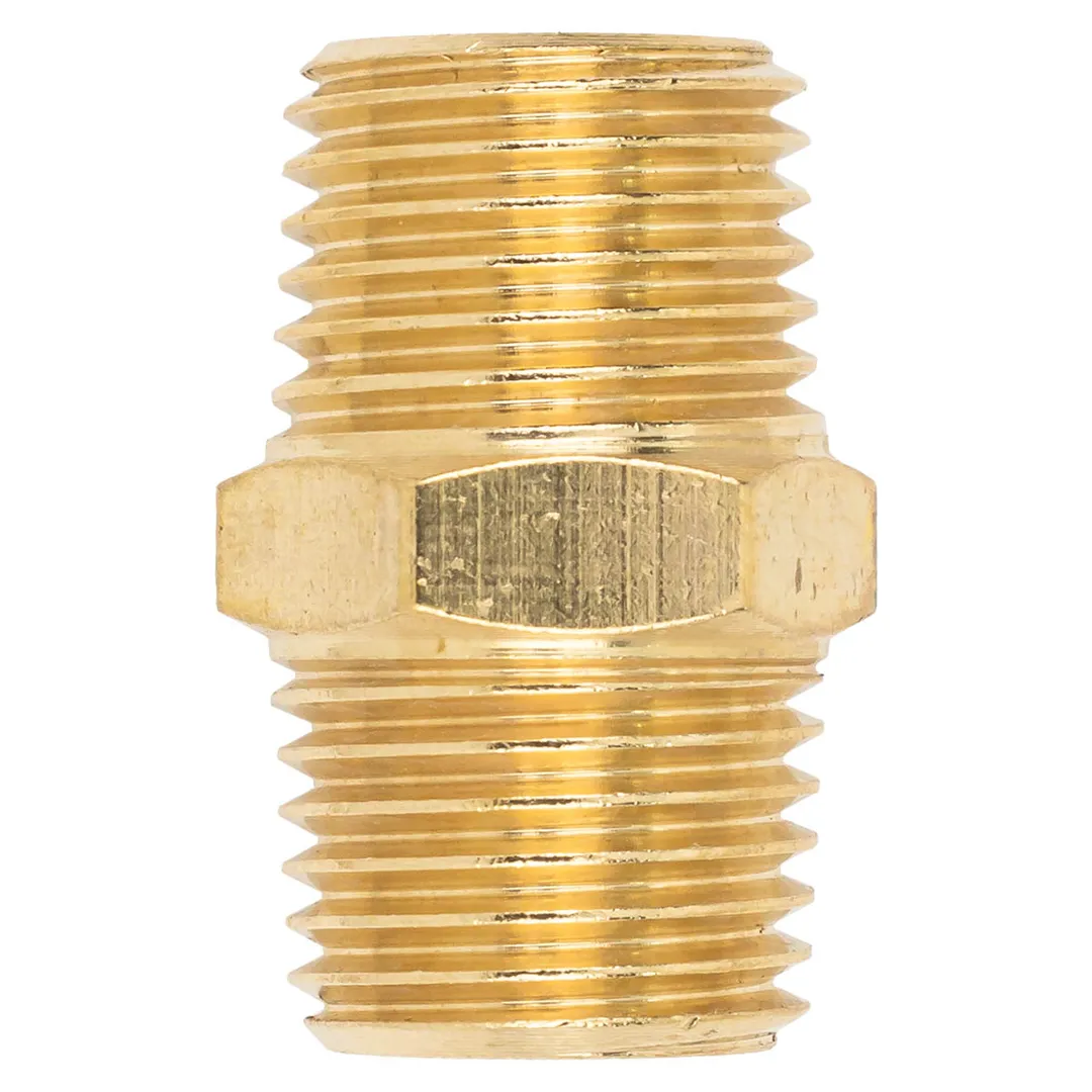 Соединитель резьбовой, наруж. резьба 1/4"x1/4" Forsage F-MM04/04