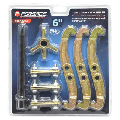 Съемник двух-трехзахватный переставной 6'' Forsage F-6590606B