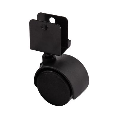 Колесо меб. пласт. d40 U-образное, черный тип2 AKS 121629