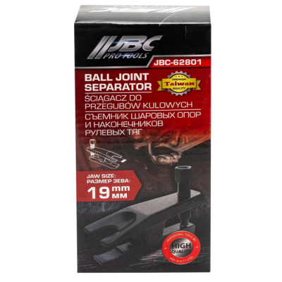 Съемник шаровых опор и наконечников рулевых тяг 19 мм JBC JBC-62801