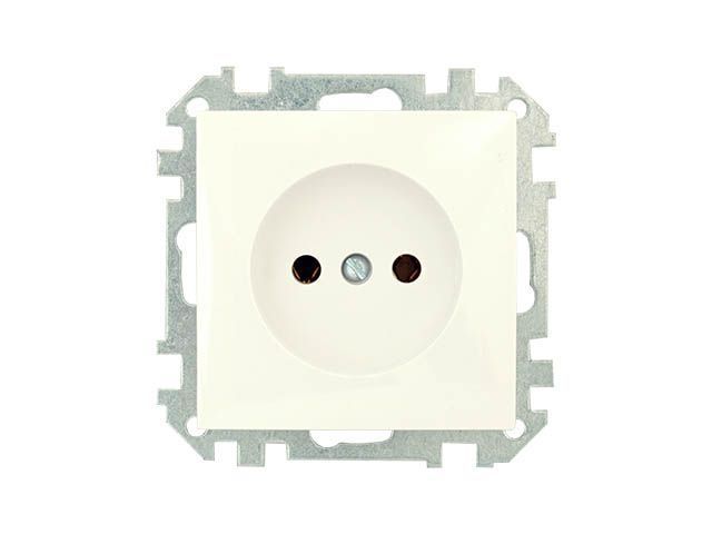 Розетка 1-ая, скрытая, б/з, бежевая, Стиль, Bylectrica РС16-524 бежевый