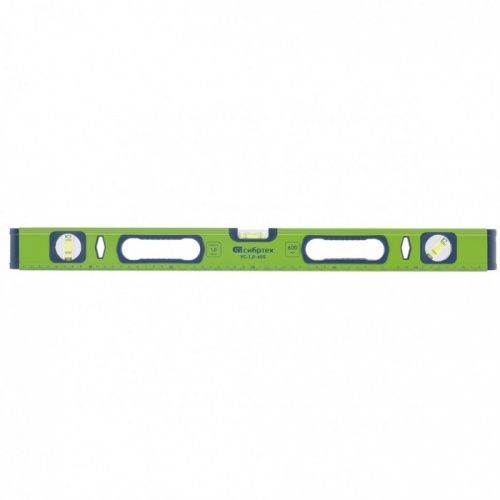 Уровень алюминиевый УС-1, фрезерованный, 3 глазка, рукоятки, Сибртех