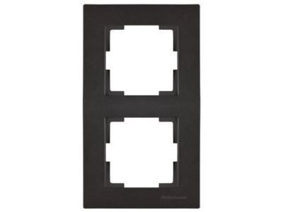 Рамка 2-ая вертикальная черная, RITA, Mutlusan 2220 800 2284