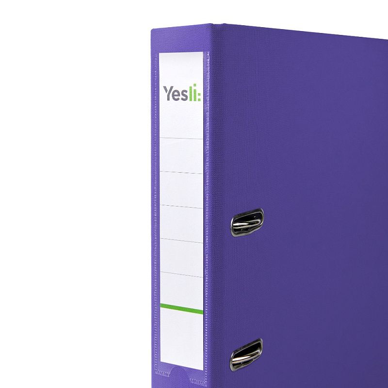 Папка-регистратор "Yesli:", А4, 50 мм, ПВХ Эко, фиолетовый