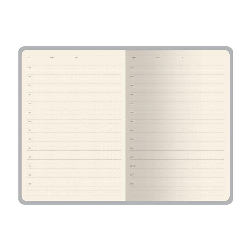 Ежедневник недатированный "Grand", А5, 256 страниц, линейка, кожзам, пудровый розовый