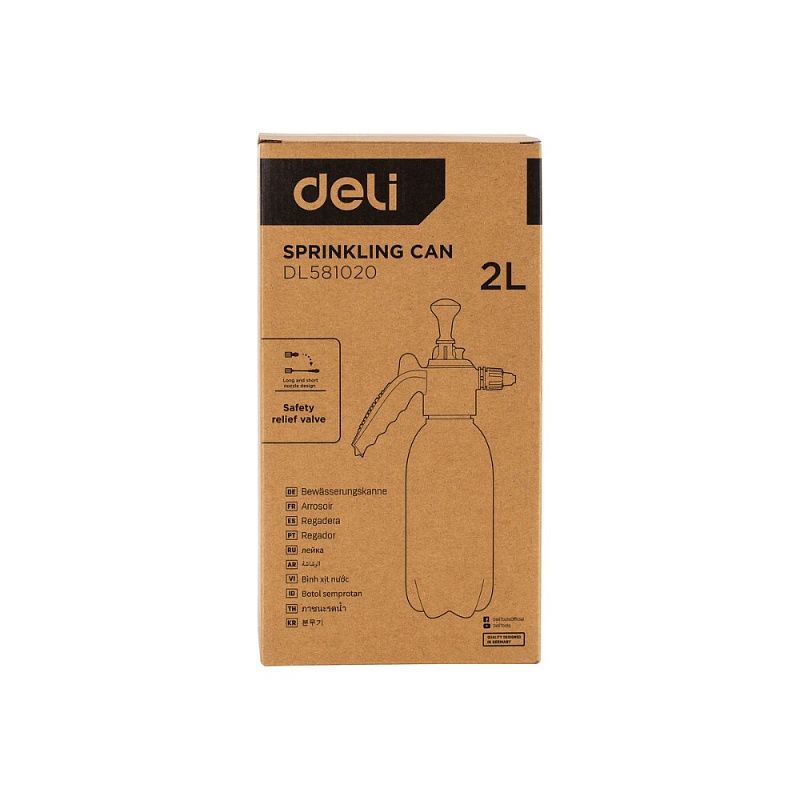 Опрыскиватель Deli GS EDL581020, помповый, 2 л, голубой
