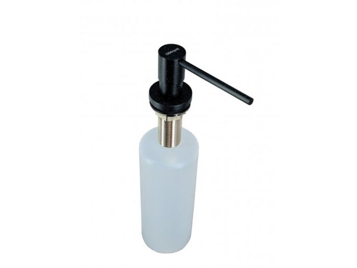 Дозатор моющего средства встраиваемый в мойку, латунь/пластик, черный GERHANS KK50403-22