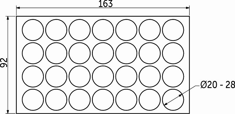 Заглушка самоприлипающая к эксцентрику дуб коаст, 20744, лист-28шт., FOLMAG 92481