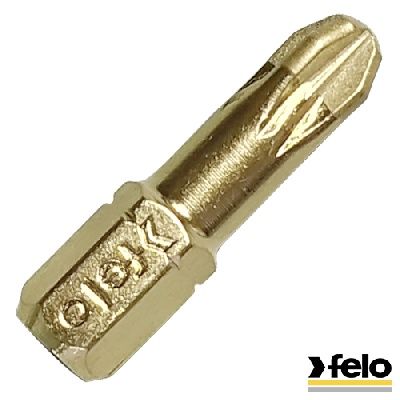 Бита крестовая PZ3x25 мм с алмазным покрытием Felo 02103080