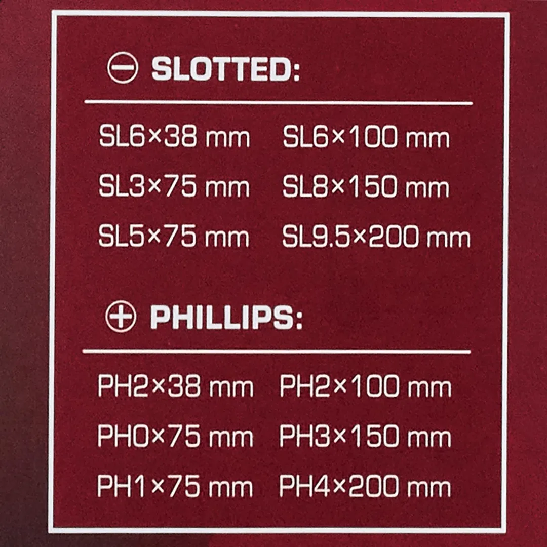 Набор отверток PH, SL 12 пр ForceKraft FK-21310
