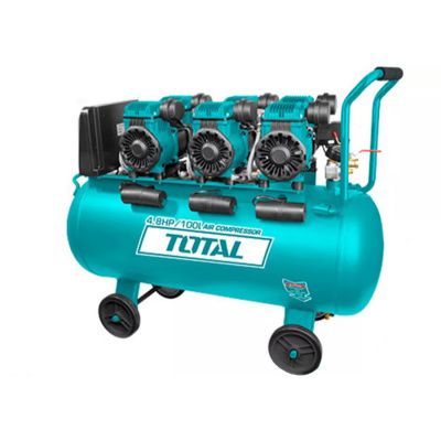 Компрессор безмасленный 100 л, прямой привод TOTAL TCS3361008
