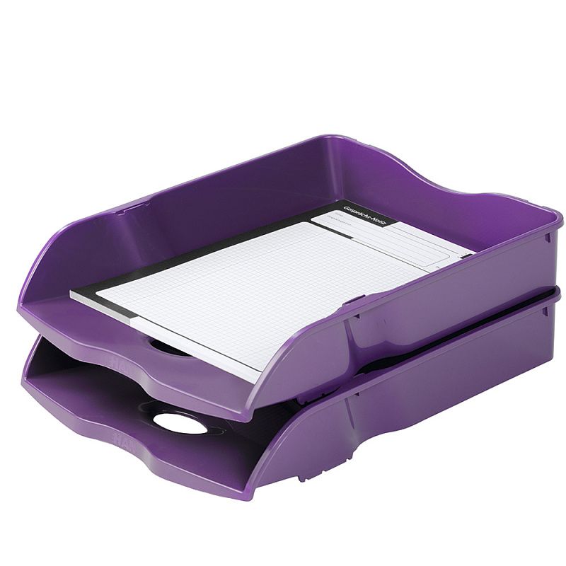 Модуль для бумаг горизонтальный "Re-Loop", фиолетовый