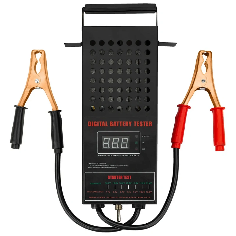 Тестер аккумуляторных батарей цифровой 12V, 100А ForceKraft FK-8311