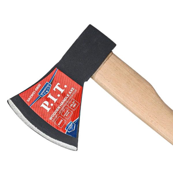 Топор с деревянной рукояткой P.I.T. ADVANCE HAXW01-0800 (800/1010 г, кованый, 400 мм)