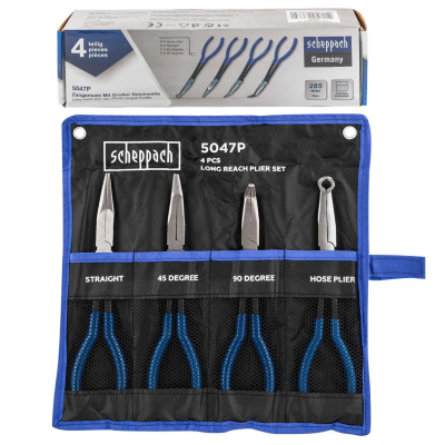 Набор щипцов с удлиненными рукоятками 285 мм 4 пр Scheppach Sch-5047P