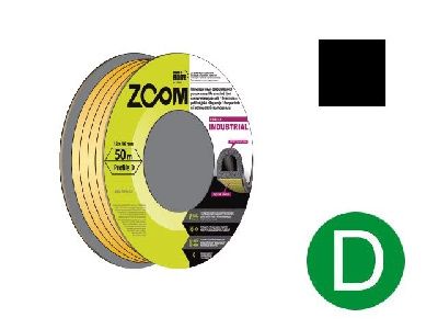 Уплотнитель гаражный D черный INDUSTRIAL 12х10 мм. ZOOM 02-2-4-220