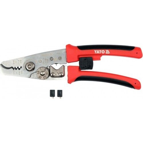 Щипцы-съемник изоляции проводов 1,0-1,5 / 2,0-2,5 / 3,0-4,0 мм2 Yato YT-19682