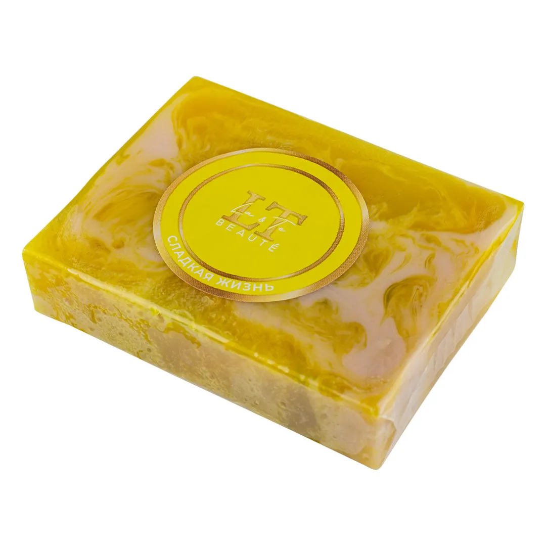 Мыло твердое ручной работы с добавлением эфирных масел ''Сладкая жизнь'' La and Te beaute LT-6242(+ уп)