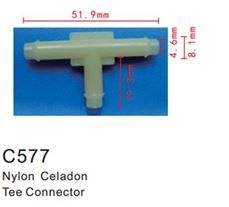 Клипса для крепления внутренней обшивки а/м универсальная пластиковая, 100 шт Forsage C0577(universal)