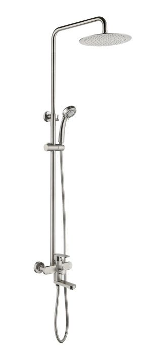 Душевая система со смесителем и тропическим душем из нержавеющей стали SUS304, сатин L72416 Ledeme