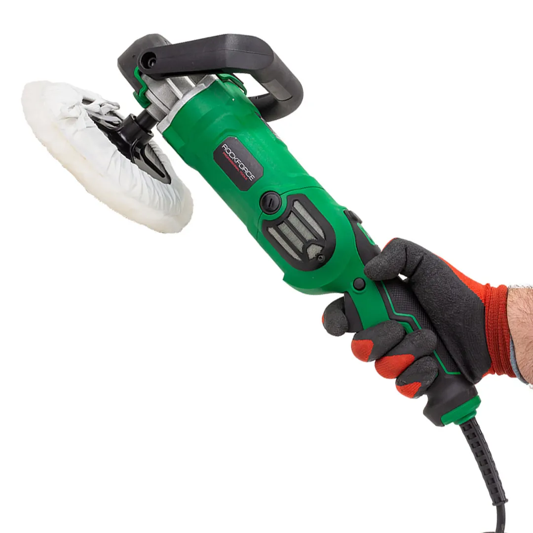 Машина полировальная электрическая 230V, 1400W, 600-3000об/мин, Øкруга 180 мм RockForce RF-WT03094