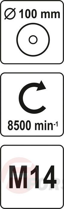 Щётка-крацовка чашка крученная с кольцом 100 мм М14 Yato YT-4769