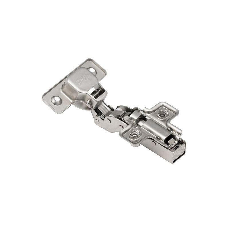 Петля полунакладная с доводчиком 45мм h0 clip-on, еврошурупы, AKS 113513