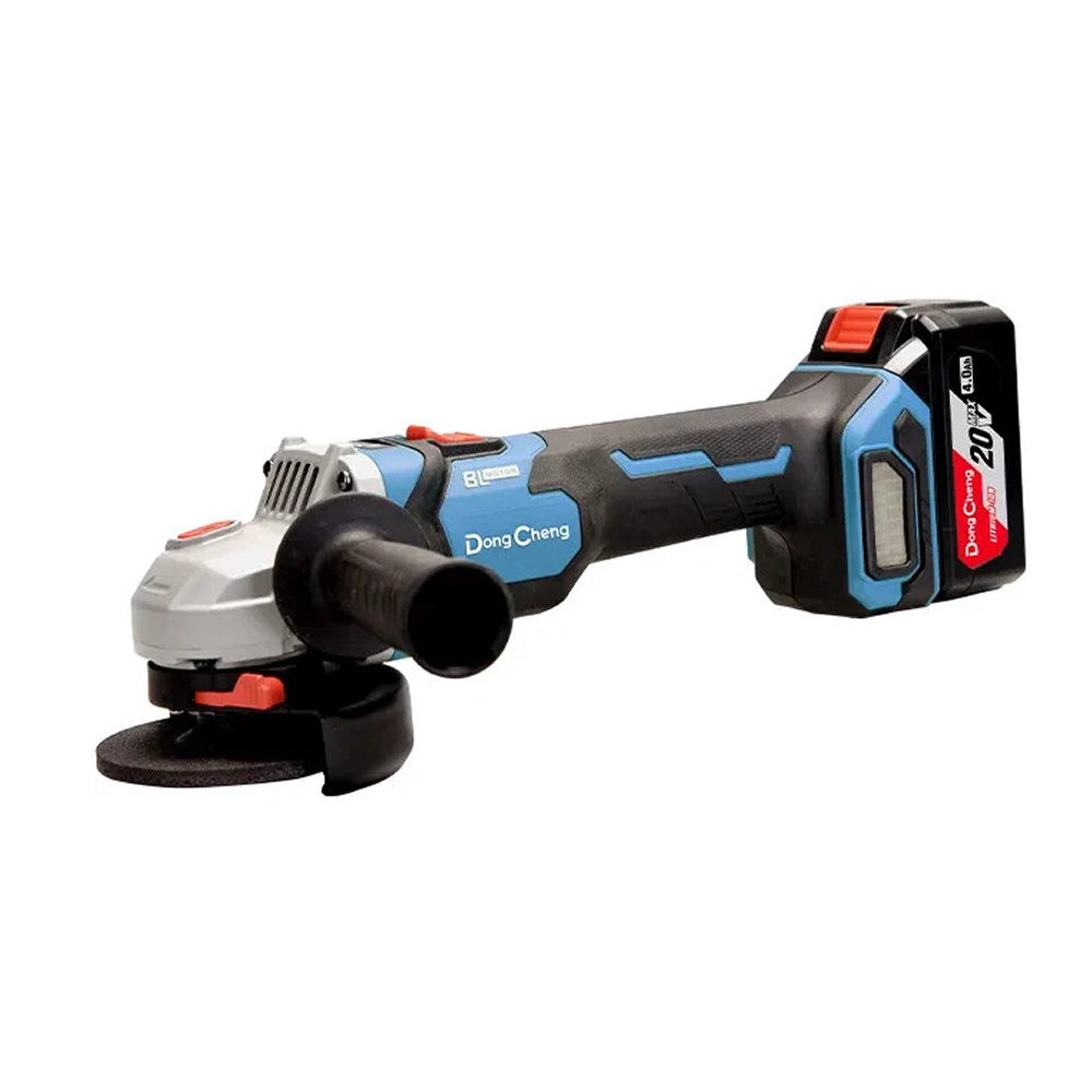 Шлифмашина угловая "DongCheng", аккумуляторная, бесщеточная 20V, 4.0Ач 630Вт
