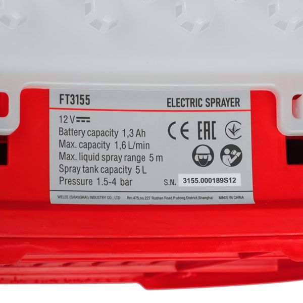 Опрыскиватель аккумуляторный Acqua 305 Felisatti FT3155 Felisatti