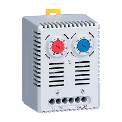 Термостат NO+NC (охлаждение и обогрев) на DIN-рейку 10A 230В IP20 EKF PROxima T2C10M