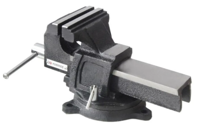 Тиски стальные усиленные поворотные с наковальней 100 мм Forsage F-6540904