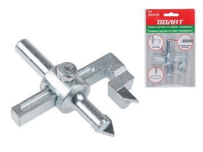 Сверло круговое по кафелю "балеринка" 20-90 мм ВОЛАТ 88030-90