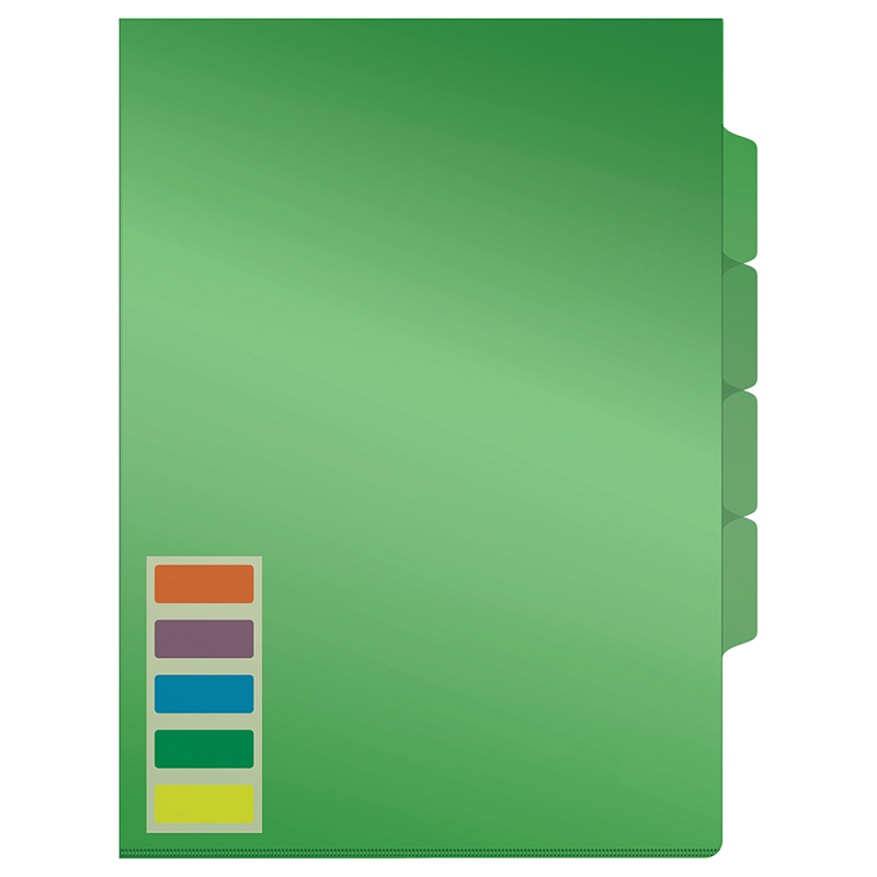 Папка-уголок "Стамм", А4, 150 мк, ассорти