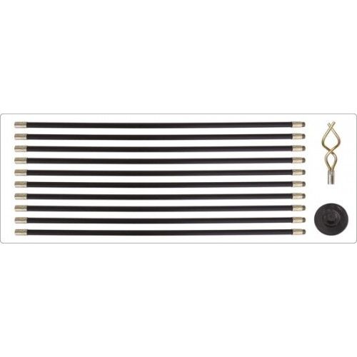 Набор для чистки канализационных труб с приспособлениями 12 пр. Yato YT-24980