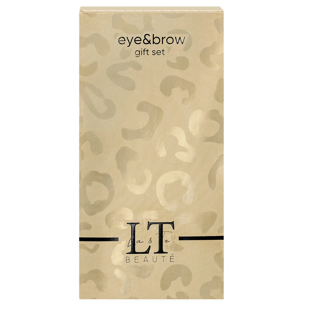 Набор ''Эффектный дуэт, ультрачерная тушь для ресниц и гель для бровей'' La and Te beaute LT-gift(gold)