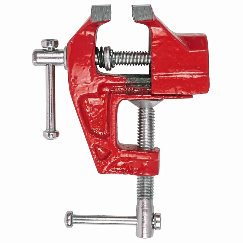 Тиски настольные мини, ширина губ 40 мм, захват 30, крепление ''струбцина'' Forsage F-32940